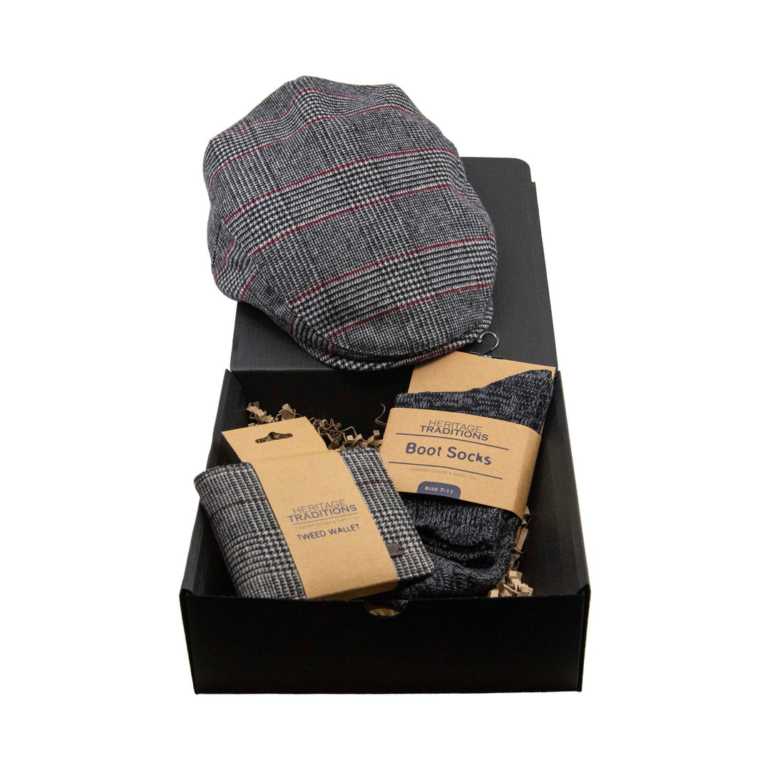 Heritage Traditions Blue Box Gift Box: Baker Boy Cap Gift Set