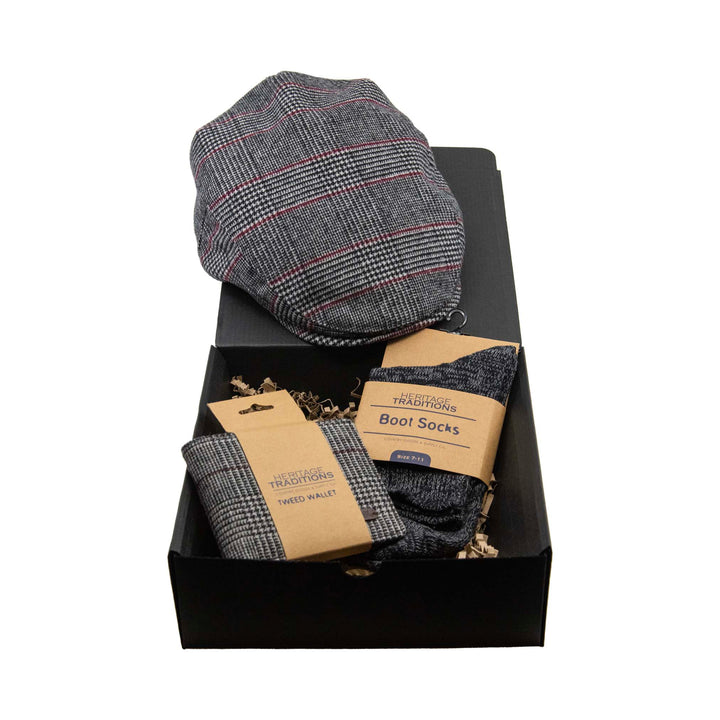 Heritage Traditions Blue Box Gift Box: Baker Boy Cap Gift Set