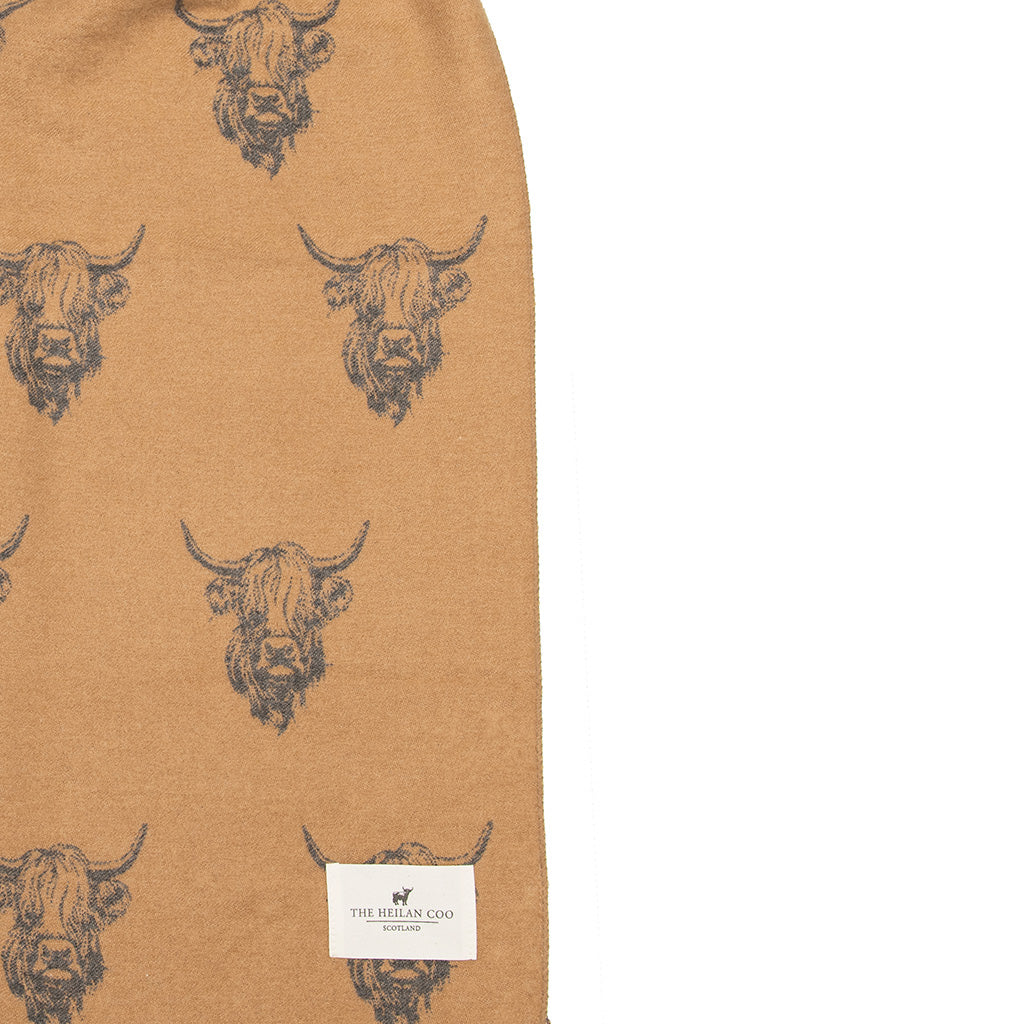 Heilan Coo Multi Super Soft Scarf Beige Grey
