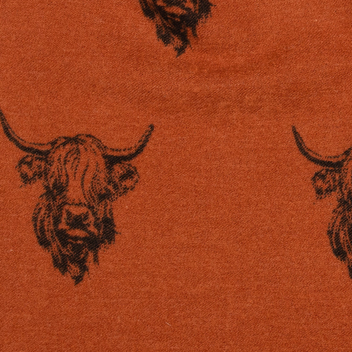 Heilan Coo Multi Super Soft Scarf Rust  Detail Polyester