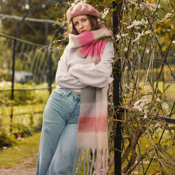Soft Touch Herringbone Blanket Scarf