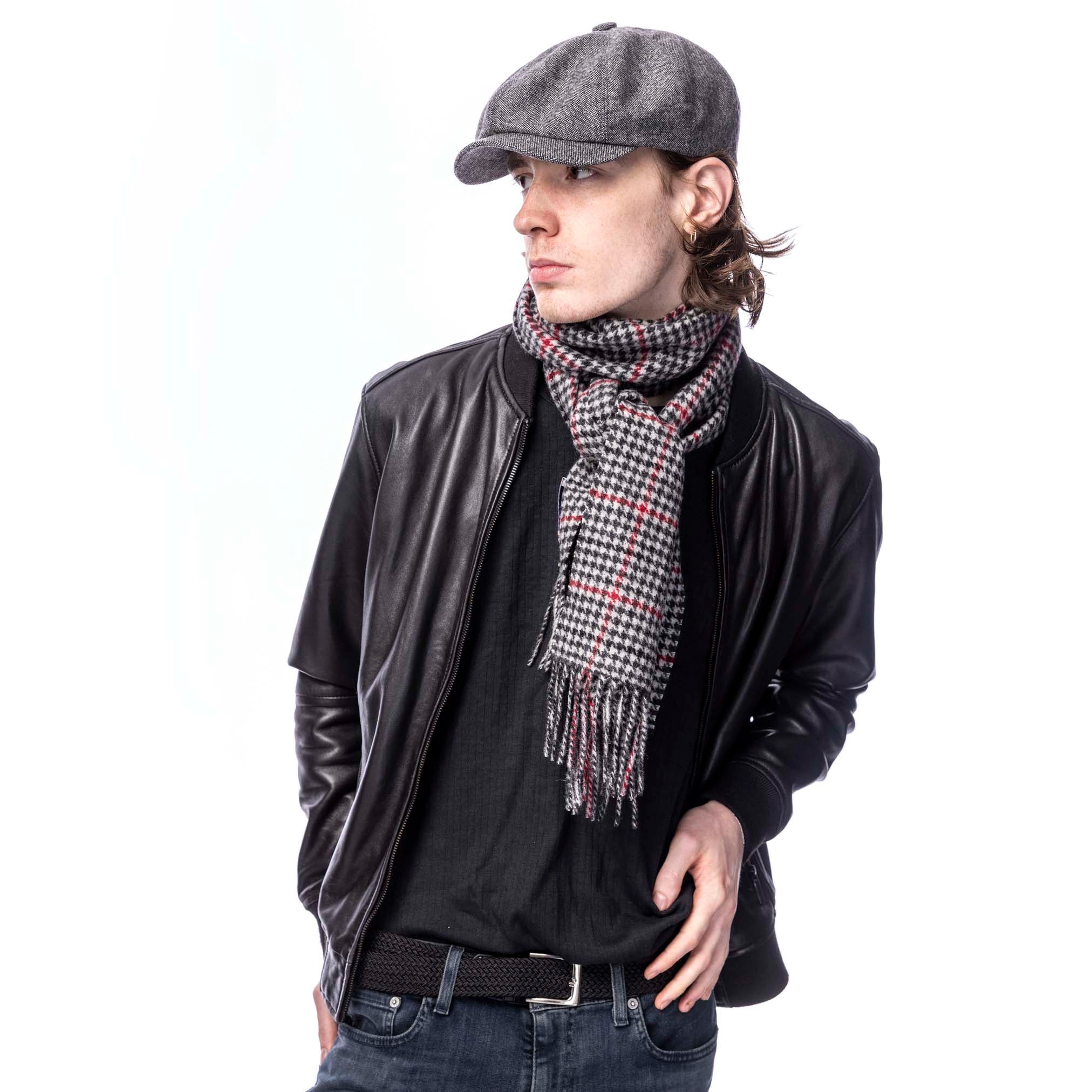 Luxurious Check Wool Scarf - 100% Pure Mongolian Wool Luxurious Check Wool Scarf - 100% Pure Mongolian Wool