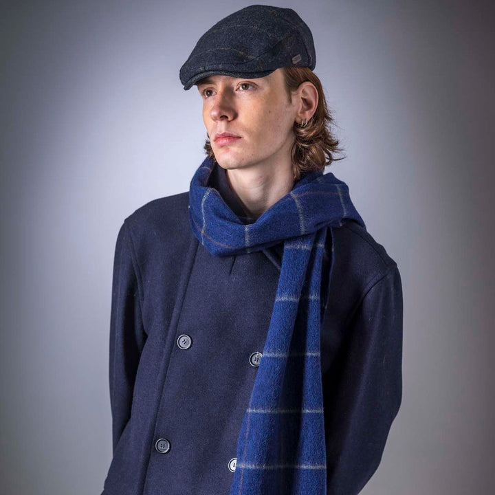 Pure Wool Box Check Scarf