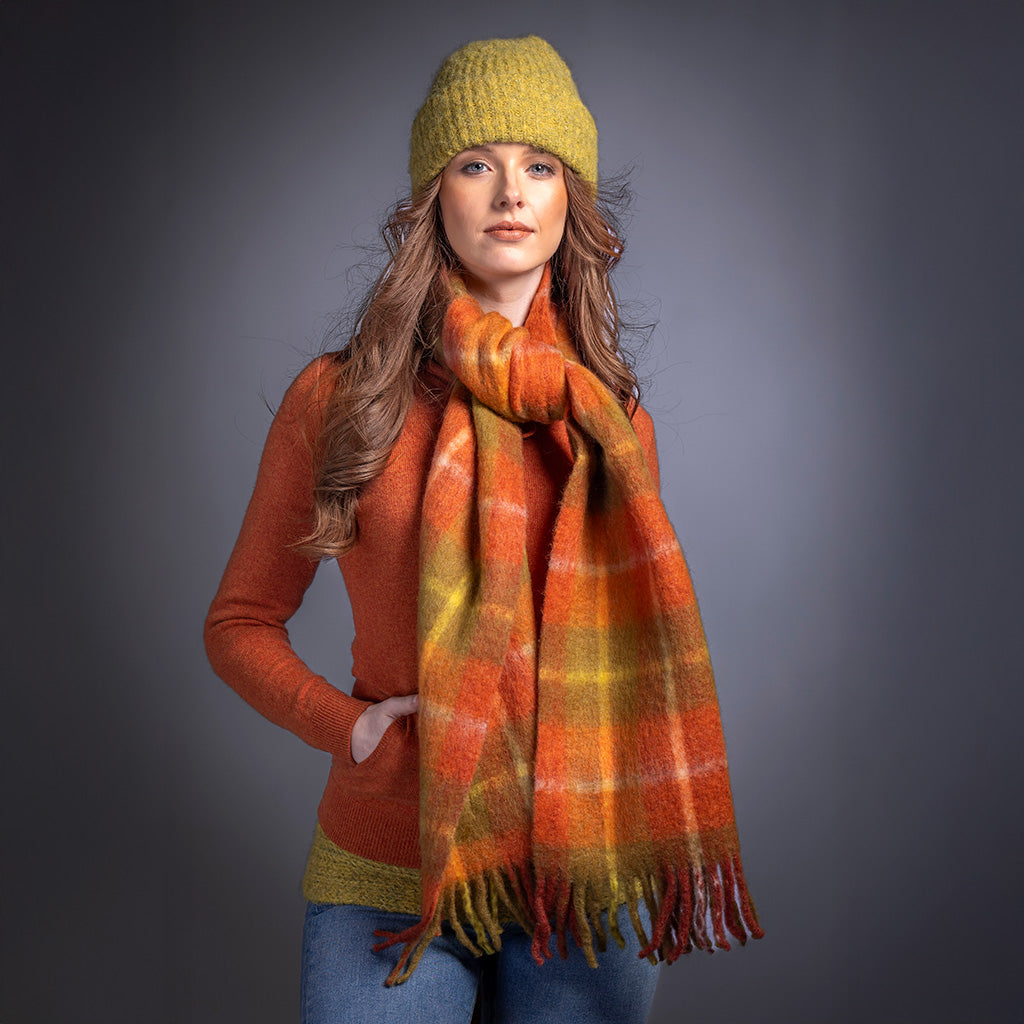 Soft Touch Herringbone Blanket Scarf