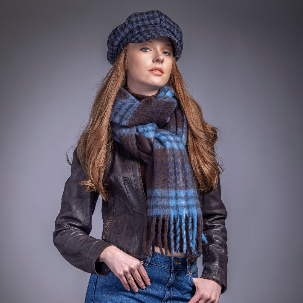 Soft Touch Herringbone Blanket Scarf