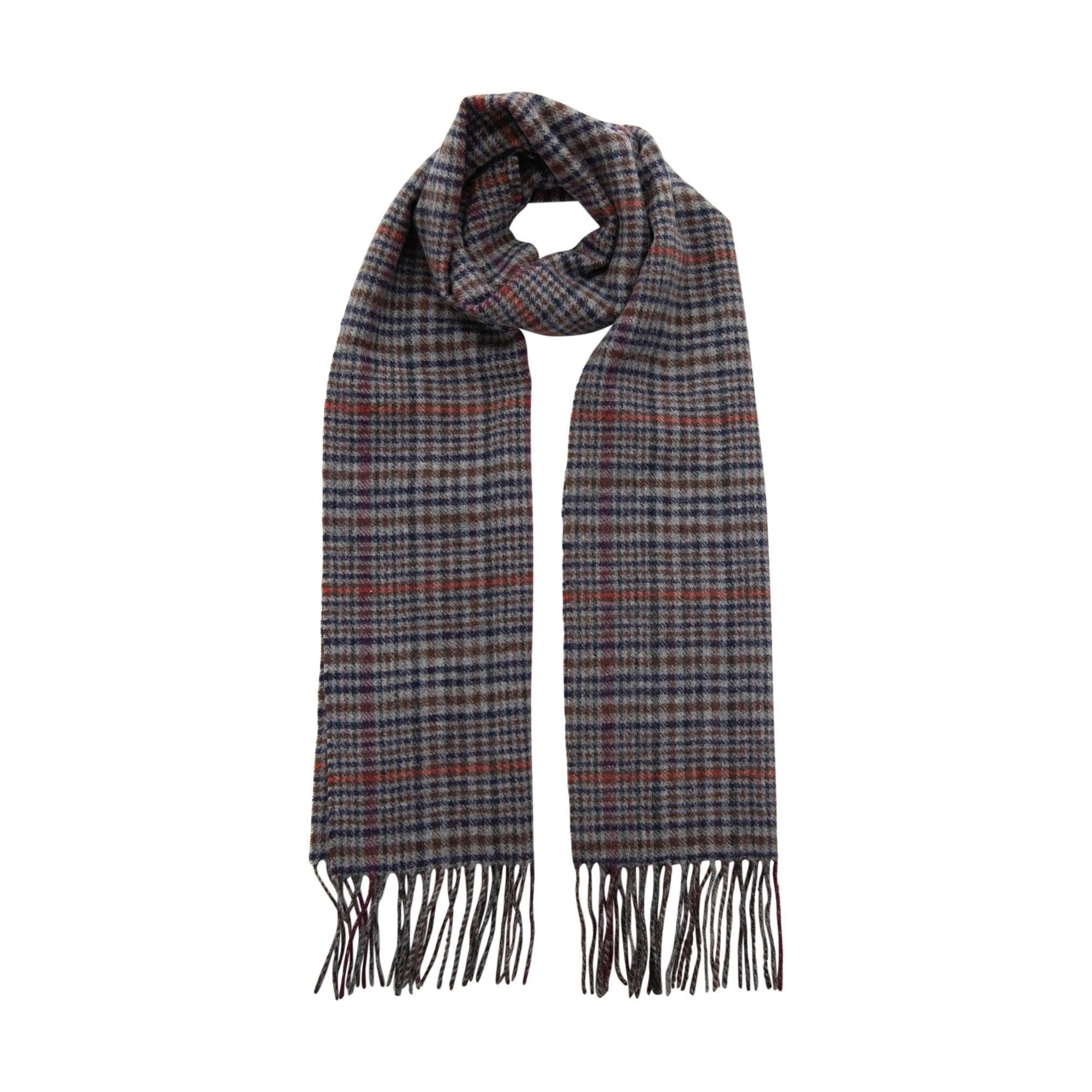 Luxurious Check Wool Scarf - 100% Pure Mongolian Wool – Heritage