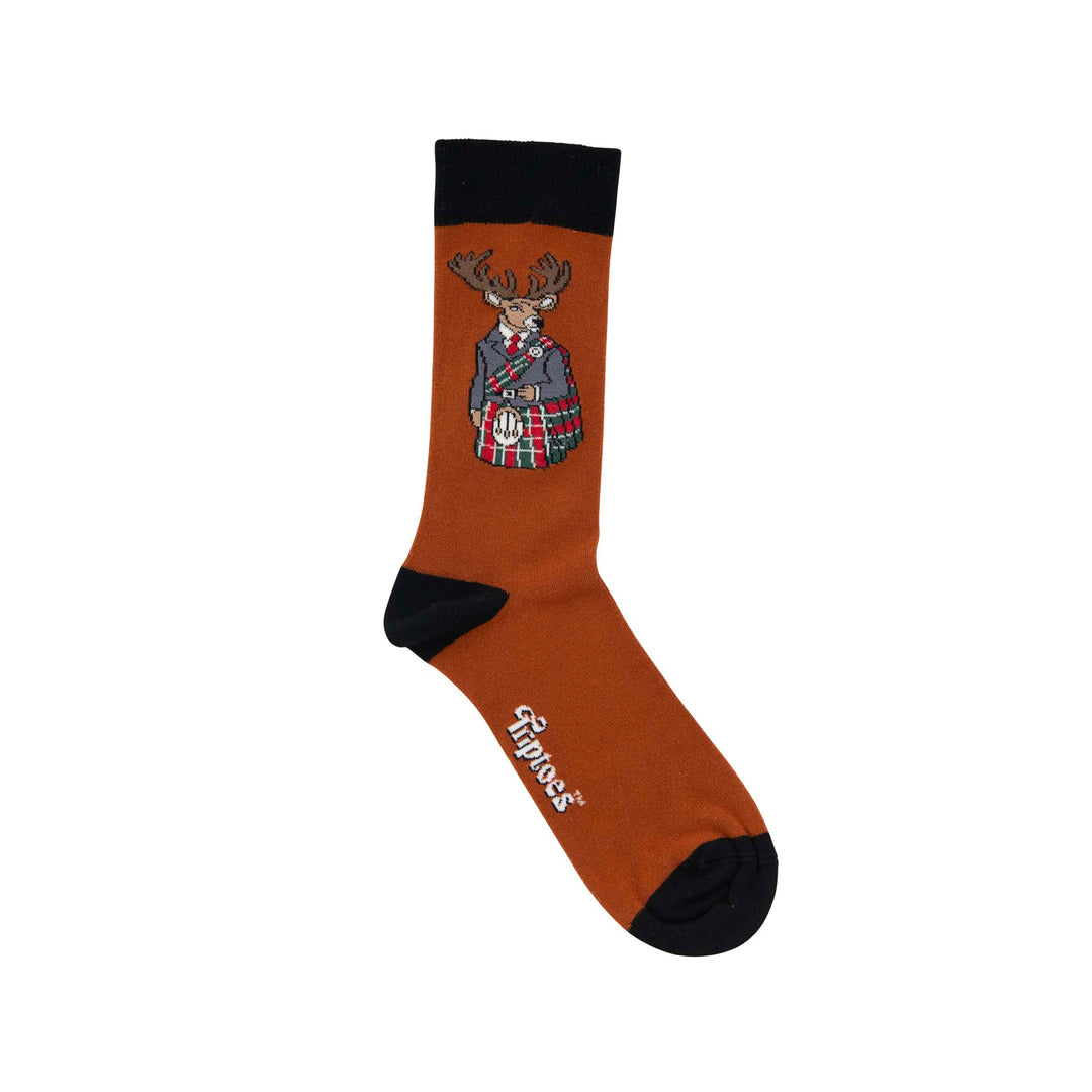 Kilted Stag Bamboo Socks