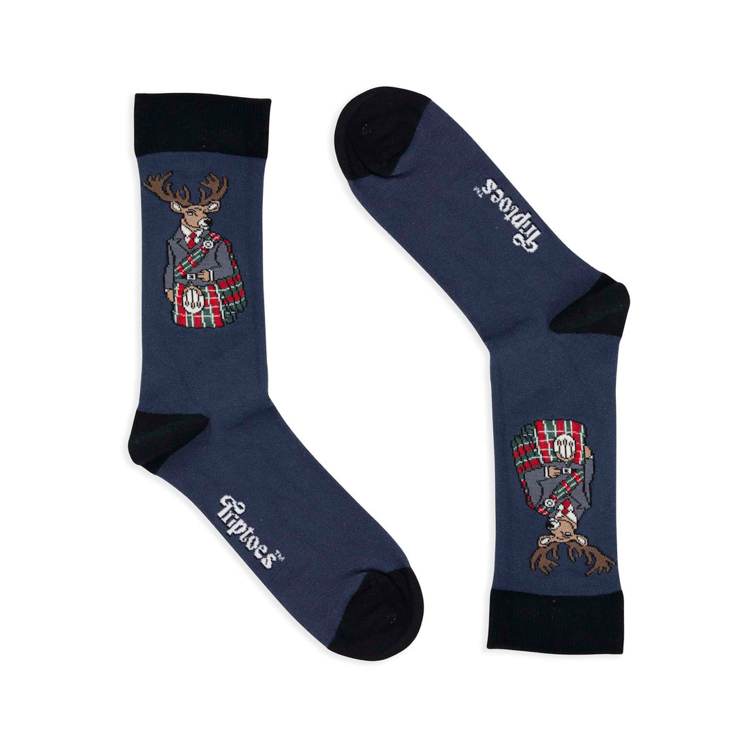 Kilted Stag Bamboo Socks