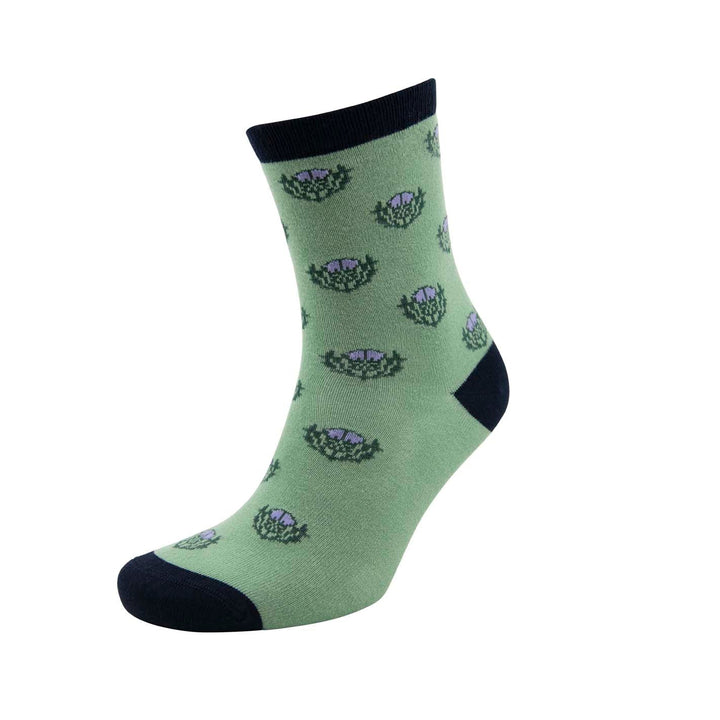 Multi Thistle Bamboo Ankle Socks
