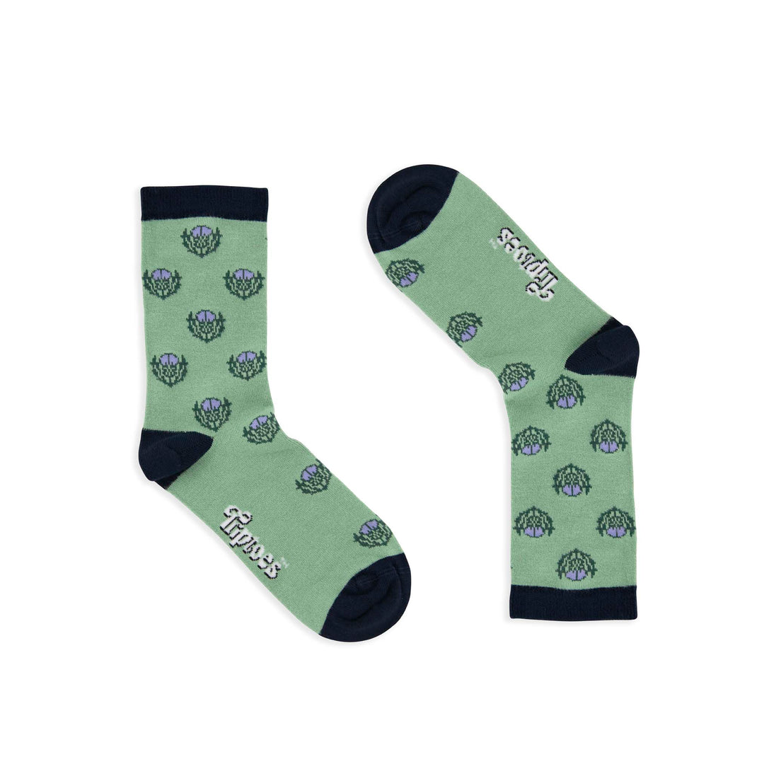 Multi Thistle Bamboo Ankle Socks
