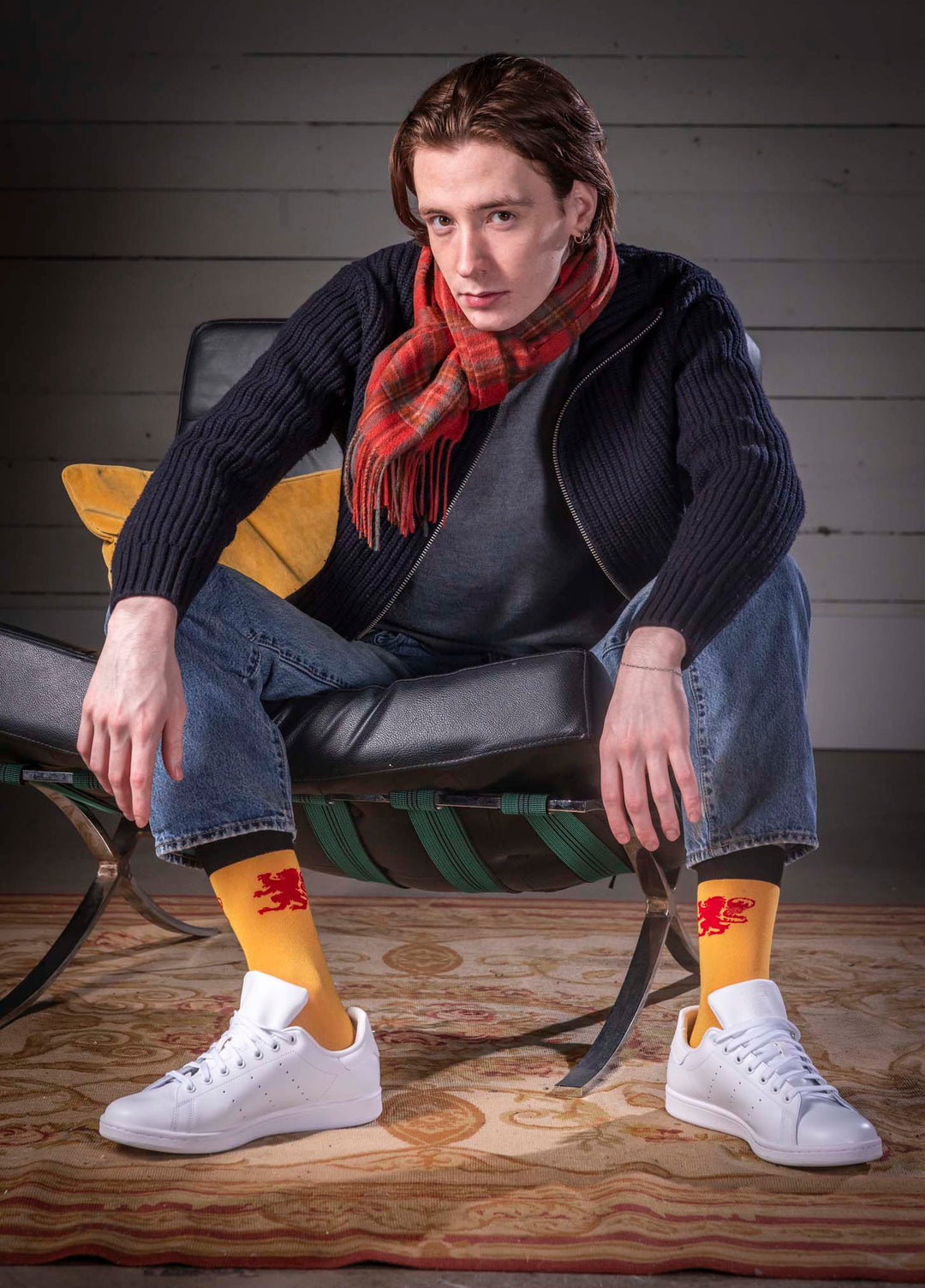 Lion Rampant Bamboo Ankle Socks