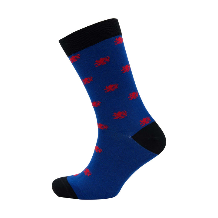 Multi Lion Rampant Bamboo Ankle Socks