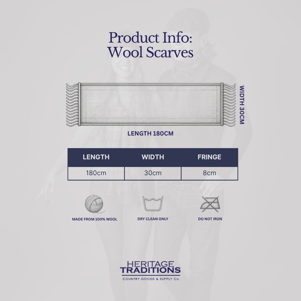 Pure Wool Tartan Scarf
