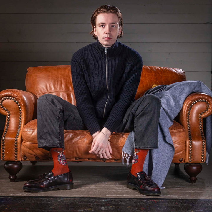 Kilted Stag Bamboo Socks