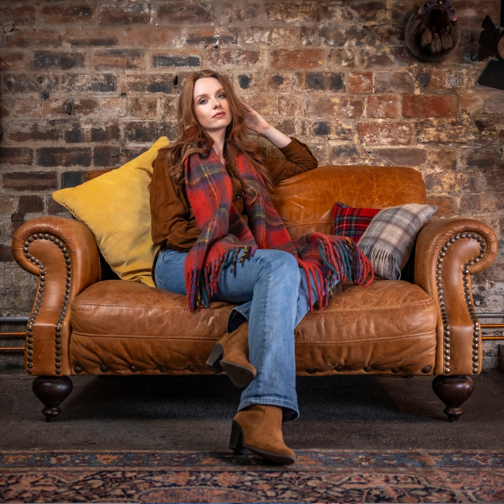 Stylish Soft Touch Herringbone Blanket Scarf | Heritage