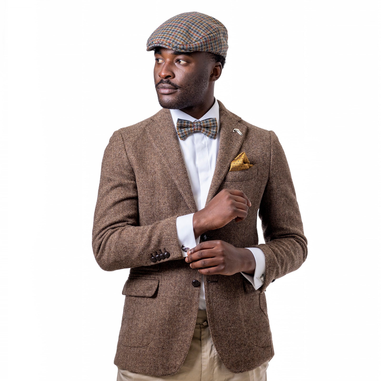 Heritage Traditions Tweed Box Check Bow Tie