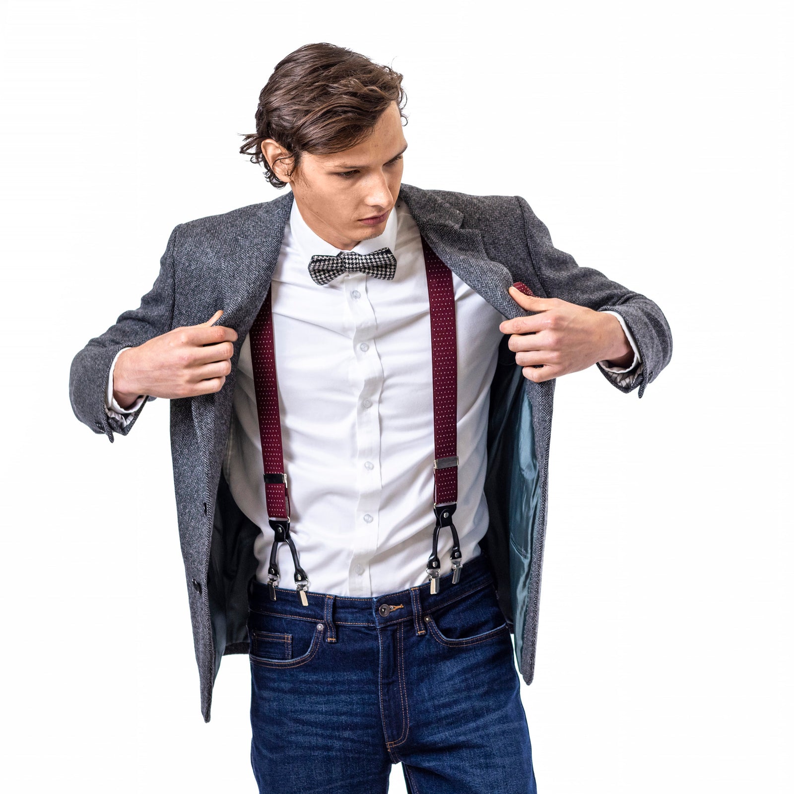 Heritage Traditions Tweed Box Check Bow Tie