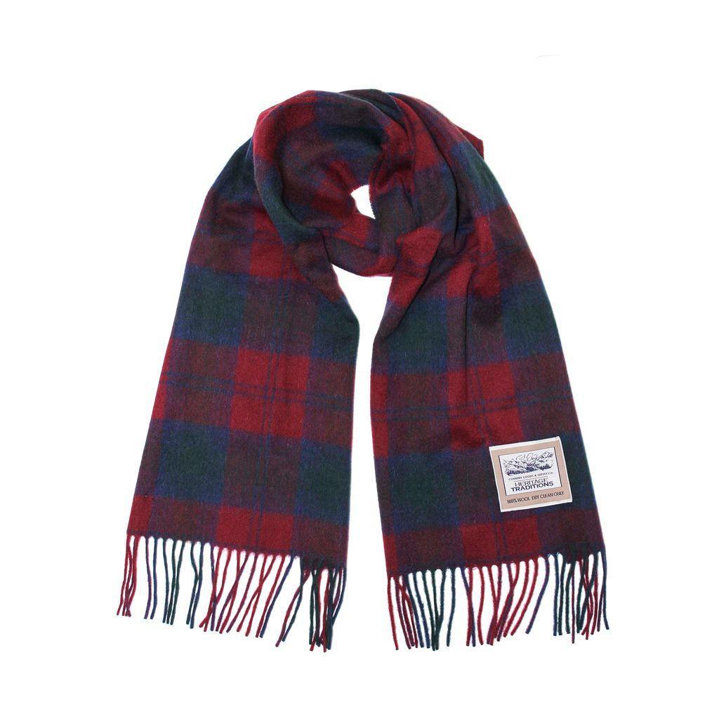 Heritage Traditions 100% Pure Wool Tartan Scarves Shawls and Wraps