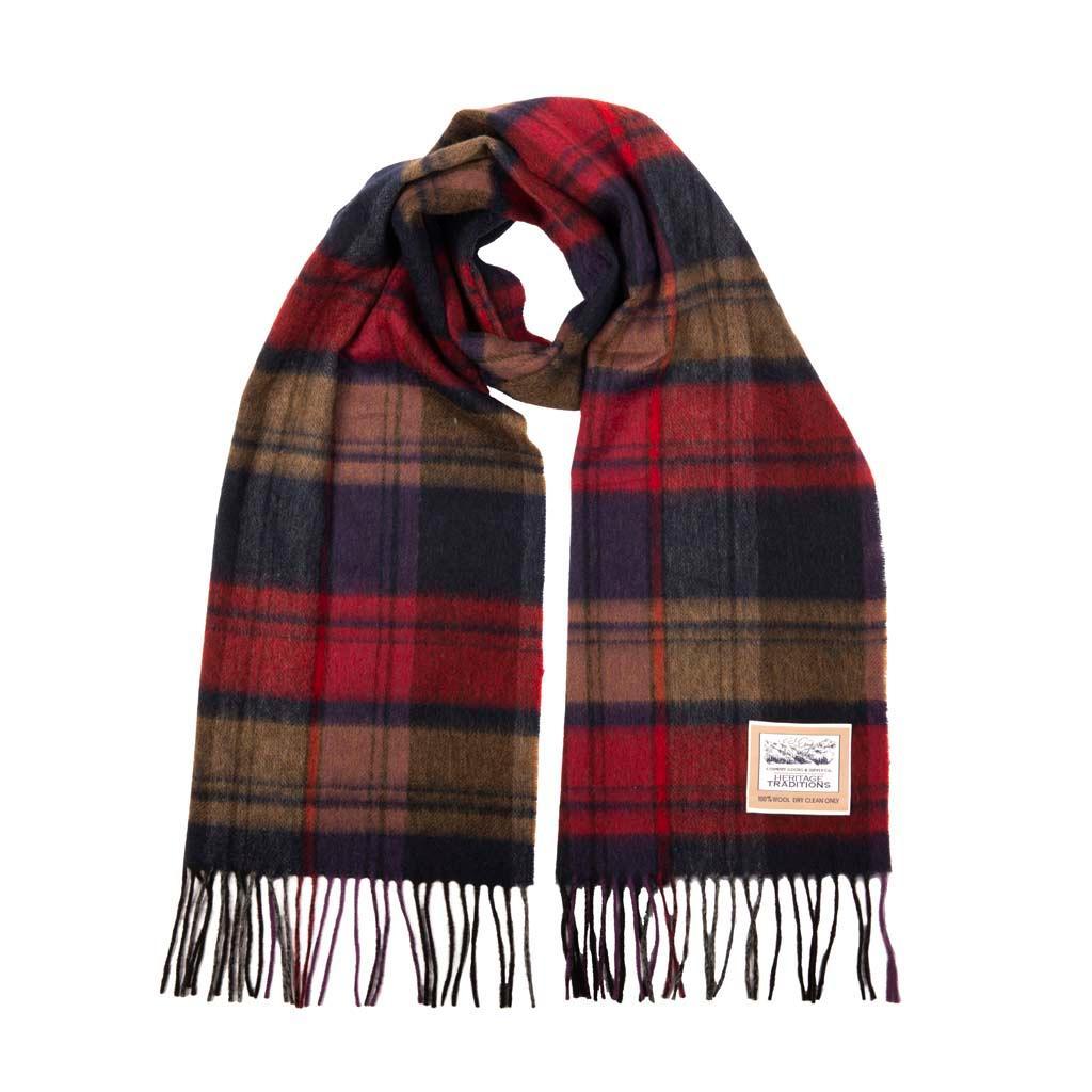Heritage Traditions 100% Pure Wool Tartan Scarves Shawls and Wraps