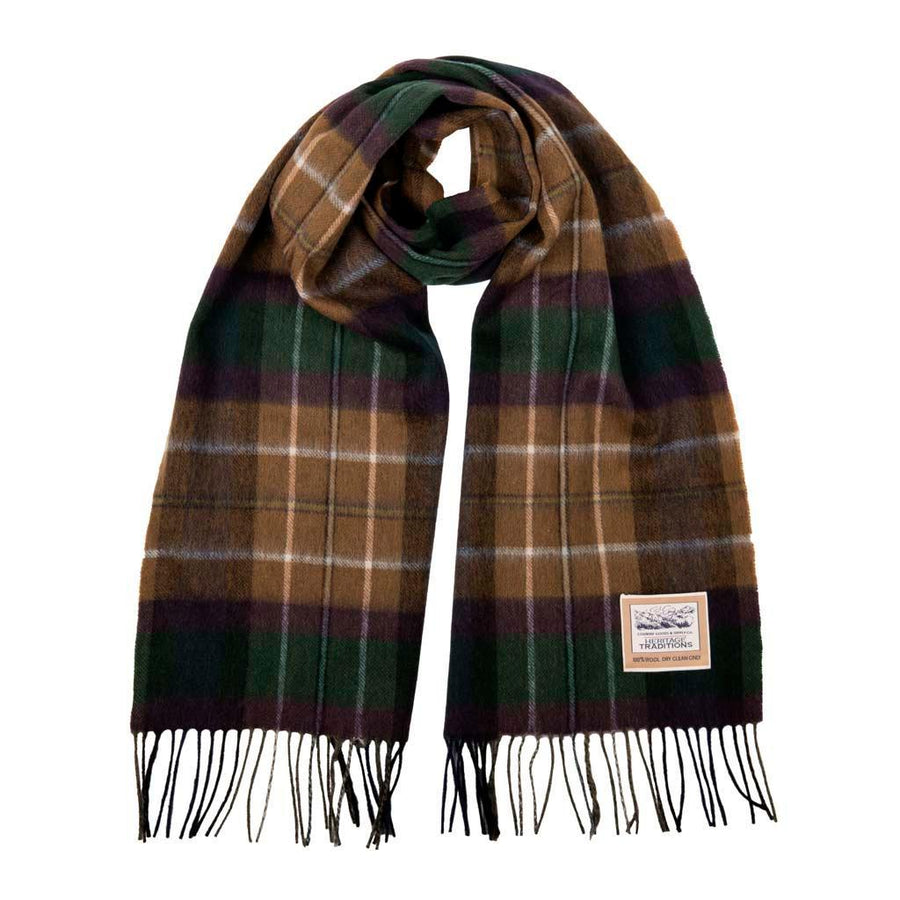 Heritage Traditions 100% Pure Wool Tartan Scarves Shawls and Wraps