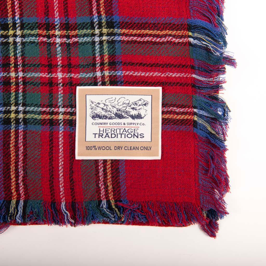 Stylish and Versatile Lightweight Reversible Tartan Merino Scarf