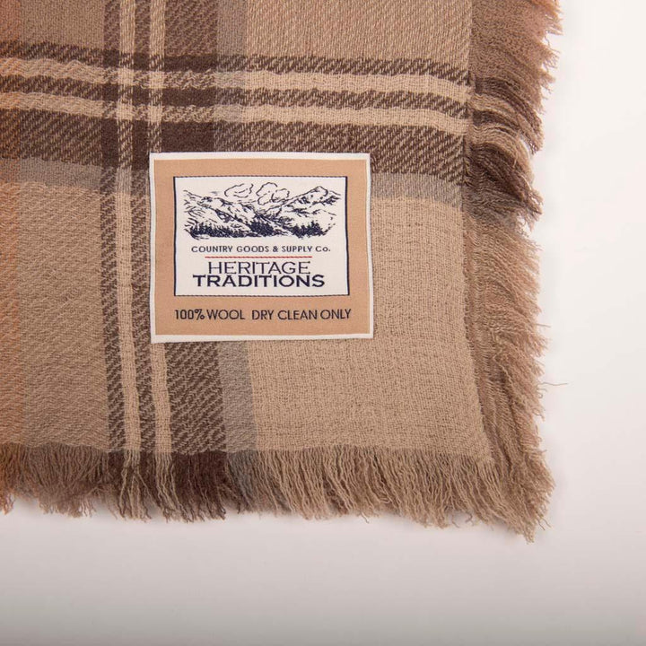 Stylish and Versatile Lightweight Reversible Tartan Merino Scarf