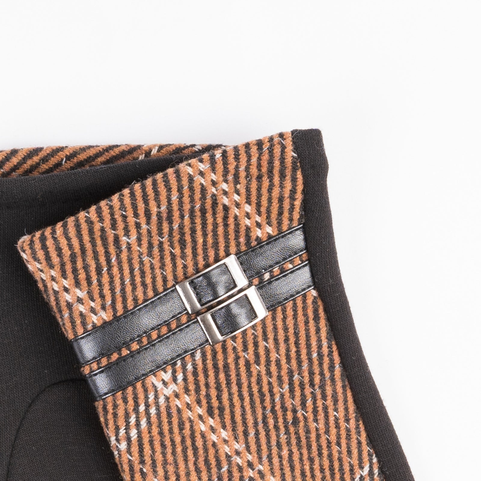 Herringbone Buckle Gloves | Women's Stylish and Functional Accessories