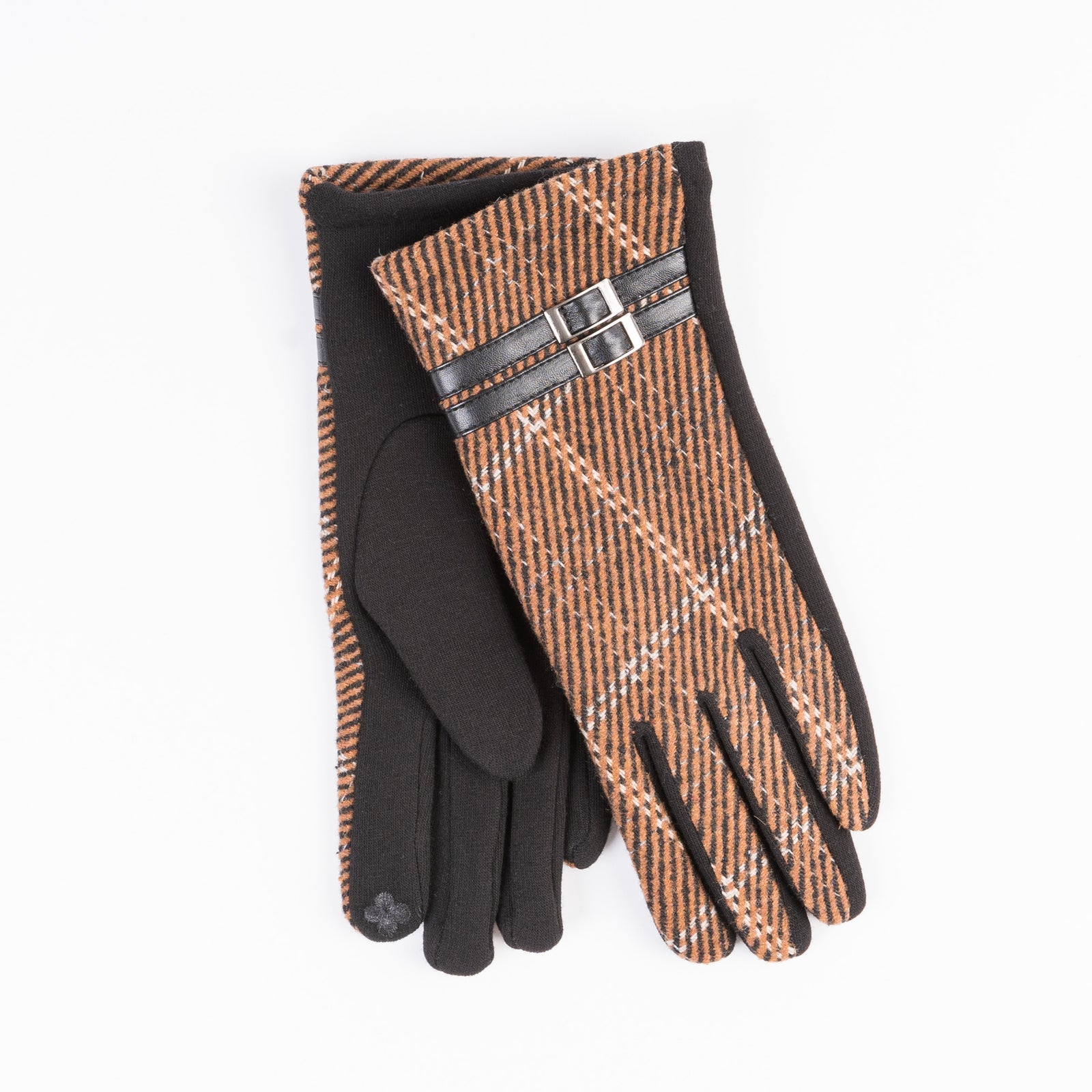 Herringbone Buckle Gloves | Women's Stylish and Functional Accessories