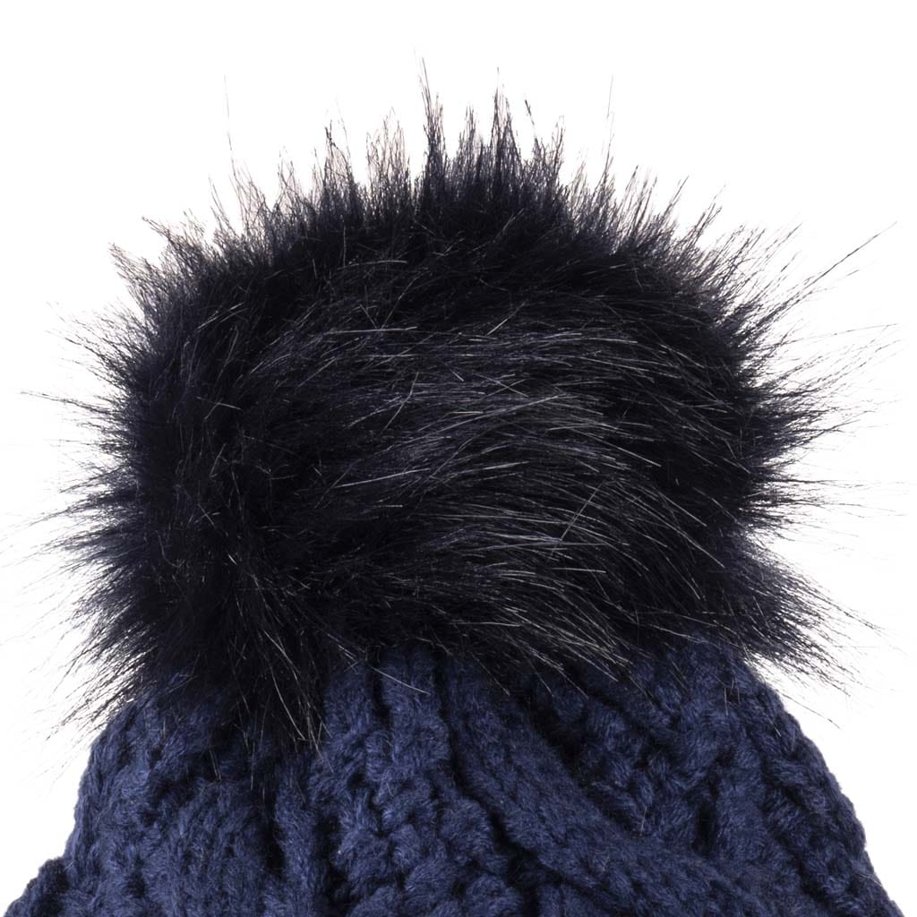 Aran Cable Pom Pom Hat Stay Cozy & Chic with Aran Cable Pom Pom Hat | Traditional Cable Knit