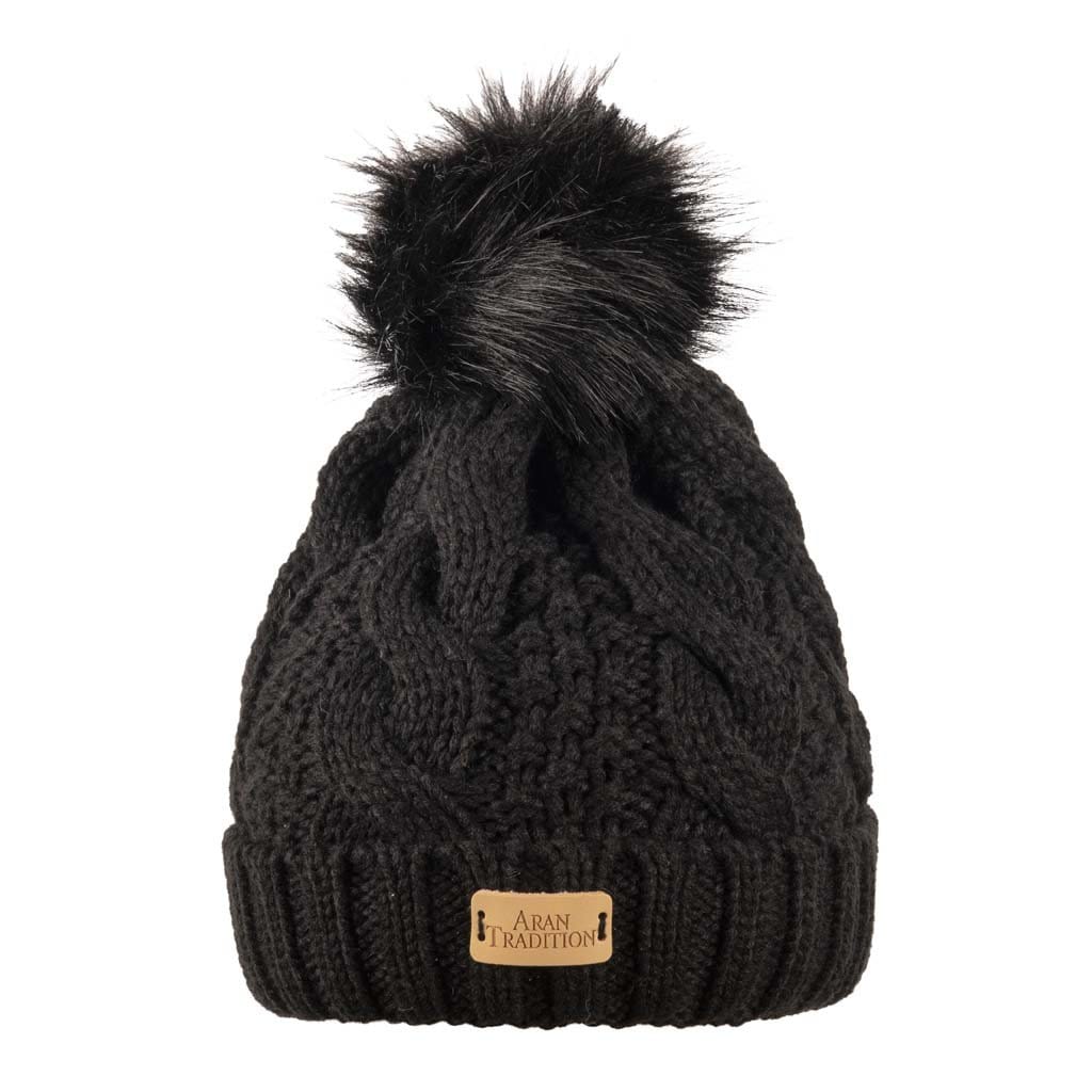Aran Cable Pom Pom Hat Stay Cozy & Chic with Aran Cable Pom Pom Hat | Traditional Cable Knit