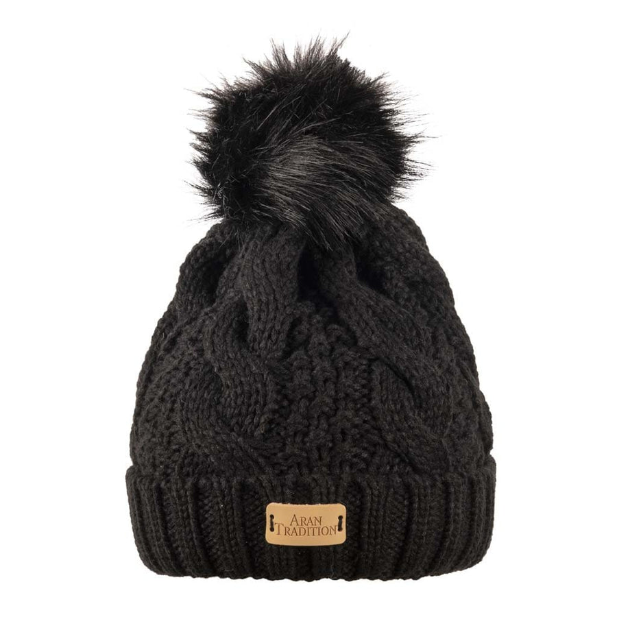 Aran Cable Pom Pom Hat Stay Cozy & Chic with Aran Cable Pom Pom Hat | Traditional Cable Knit