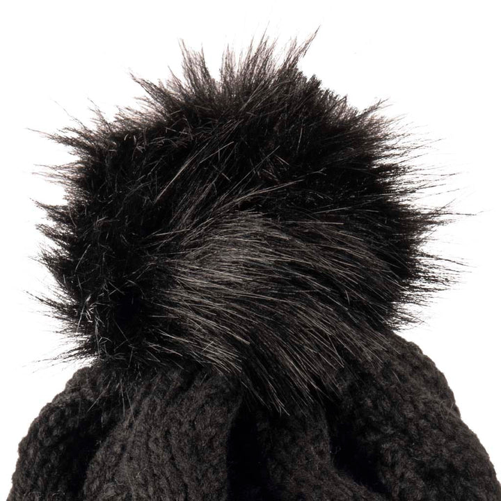 Aran Cable Pom Pom Hat Stay Cozy & Chic with Aran Cable Pom Pom Hat | Traditional Cable Knit
