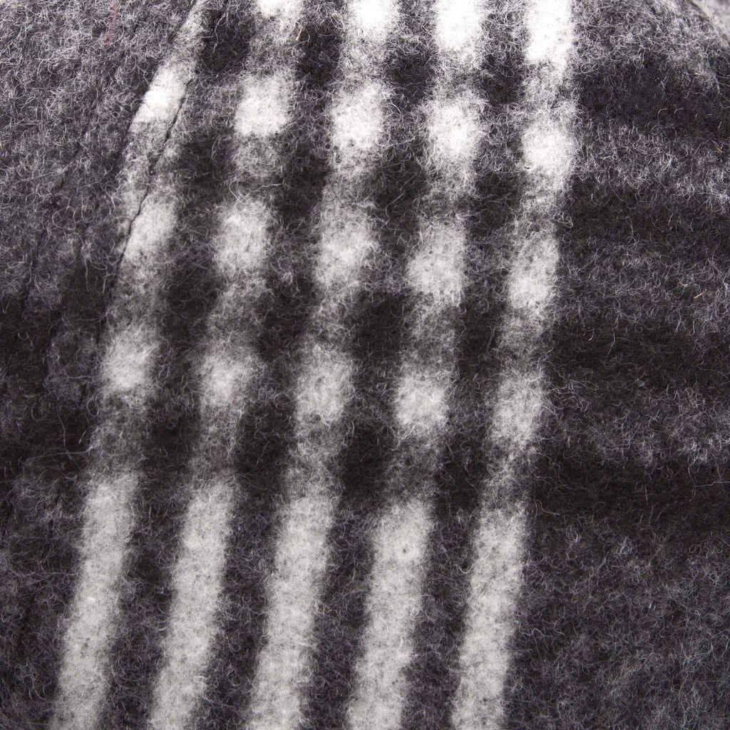 Brushed Check Baseball Cap | Premium Wool Blend | Adjustable Fit