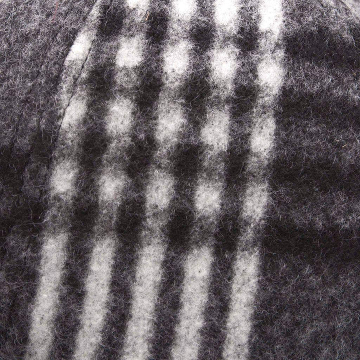 Brushed Check Baseball Cap | Premium Wool Blend | Adjustable Fit