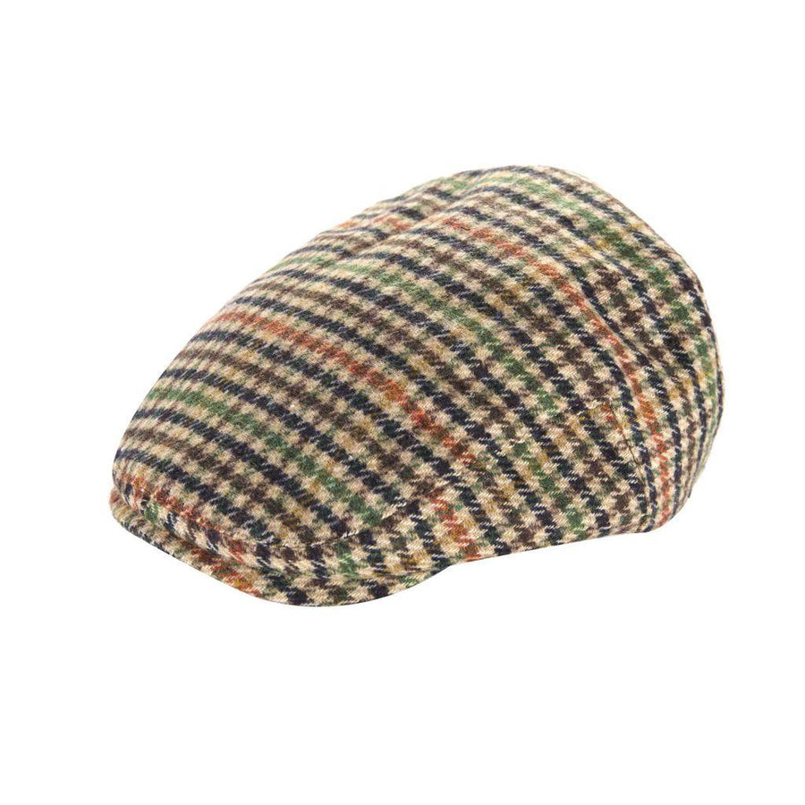 Classic Tweed Flat Cap | Quilted Lining | Elasticated Fit