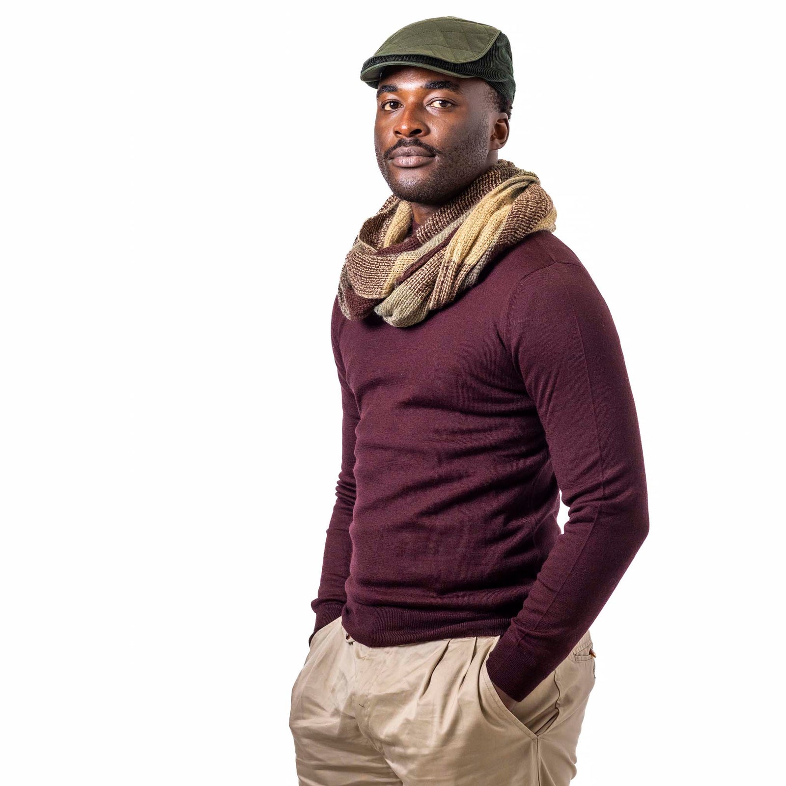 Cotton Wax Quilt Cord Flat Cap | Classic Design with Modern Appeal