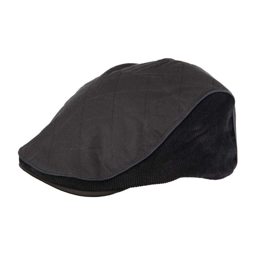 Cotton Wax Quilt Cord Flat Cap | Classic Design with Modern Appeal