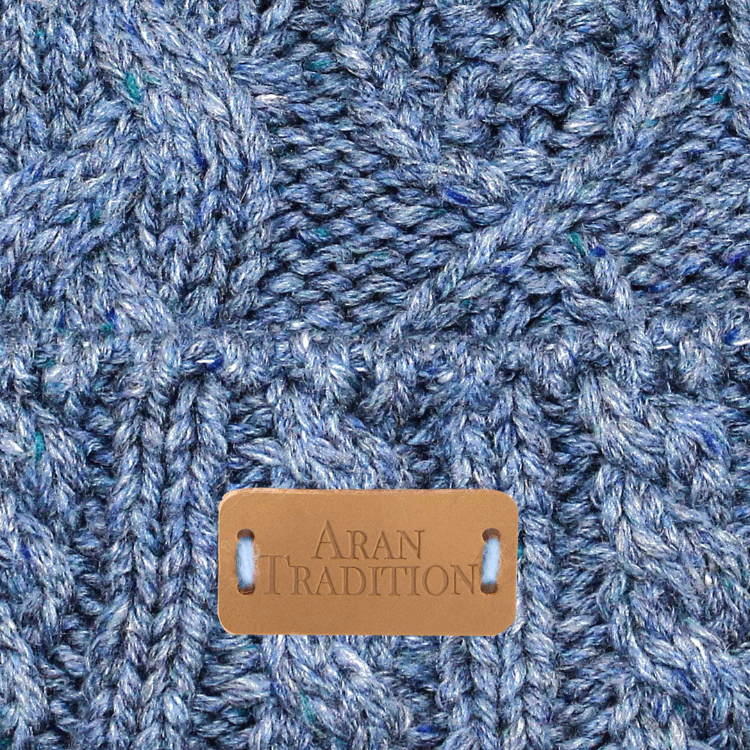 Aran Donegal Cable Turn up Beanie Hat Experience Cozy Elegance with Aran Donegal Cable Turn up Beanie Hat