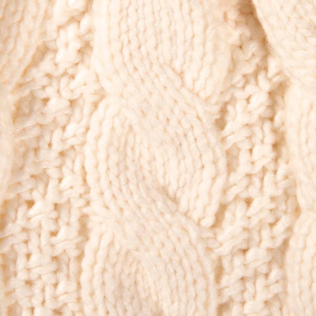 Aran Cable Tammy Hat Shop the Stylish Aran Cable Tammy Hat with Faux Fur Trim