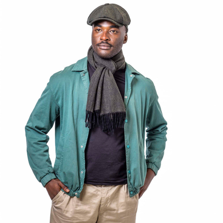 Heritage Traditions Tweed Patchwork Newsboy Cap - Premium Wool Mix Hat