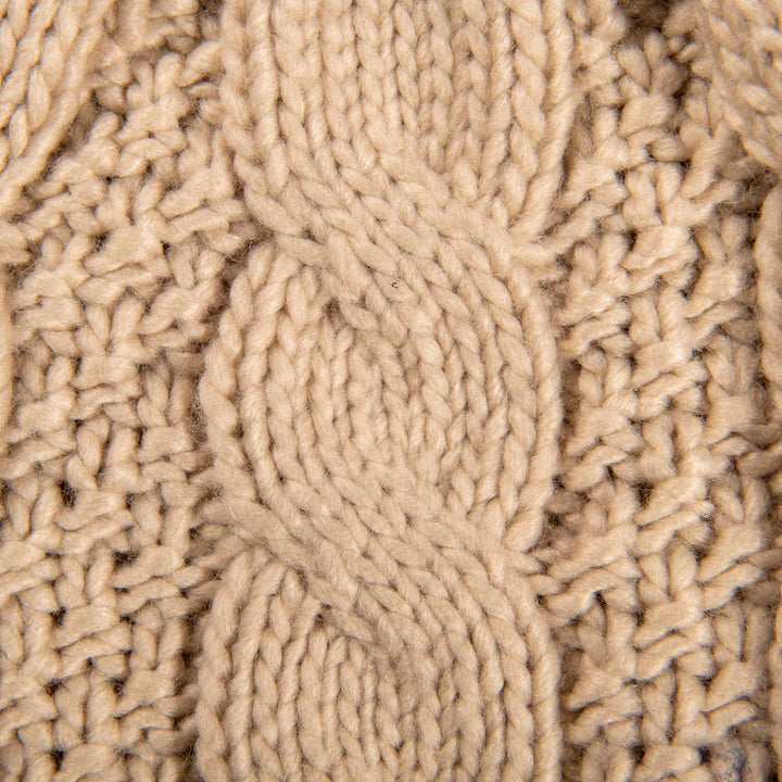 Aran Cable Tammy Hat Shop the Stylish Aran Cable Tammy Hat with Faux Fur Trim