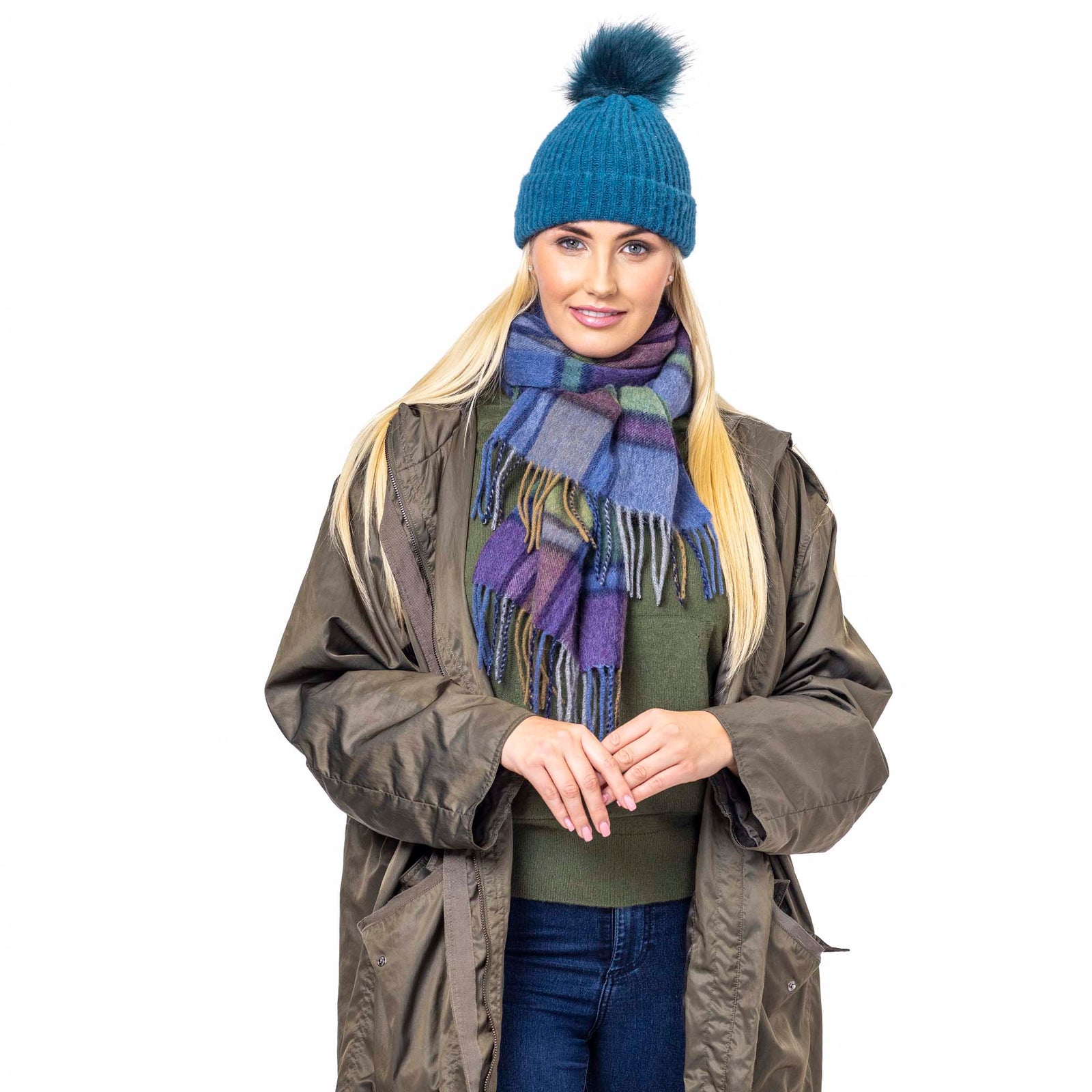 Soft Touch Rib Pom Pom Beanie | Luxurious Faux Fur Pom Pom