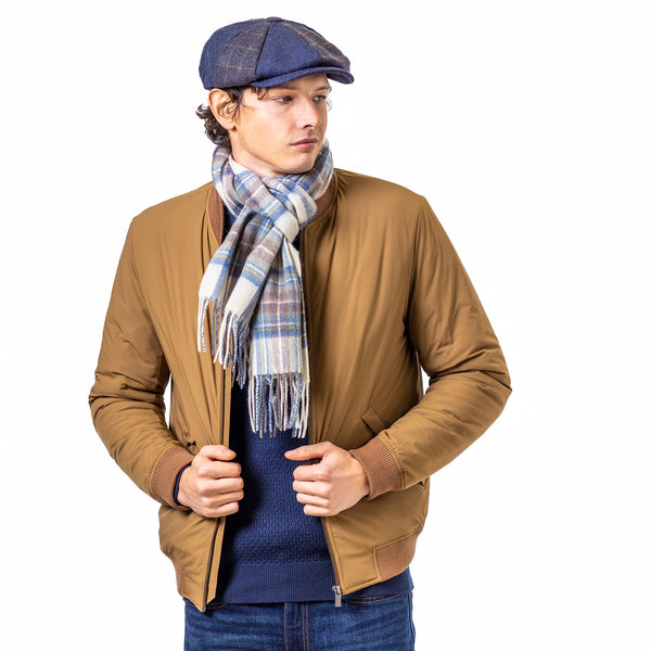 Heritage Traditions Tweed Patchwork Newsboy Cap - Premium Wool Mix Hat