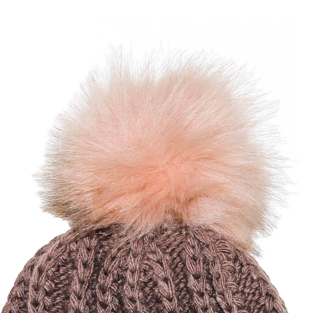Fisherman Stitch Pom Pom Hat Stay Cozy & Stylish with Fisherman Stitch Pom Pom Hat