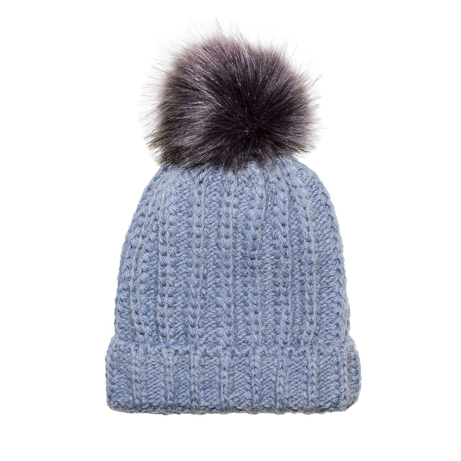 Fisherman Stitch Pom Pom Hat Stay Cozy & Stylish with Fisherman Stitch Pom Pom Hat