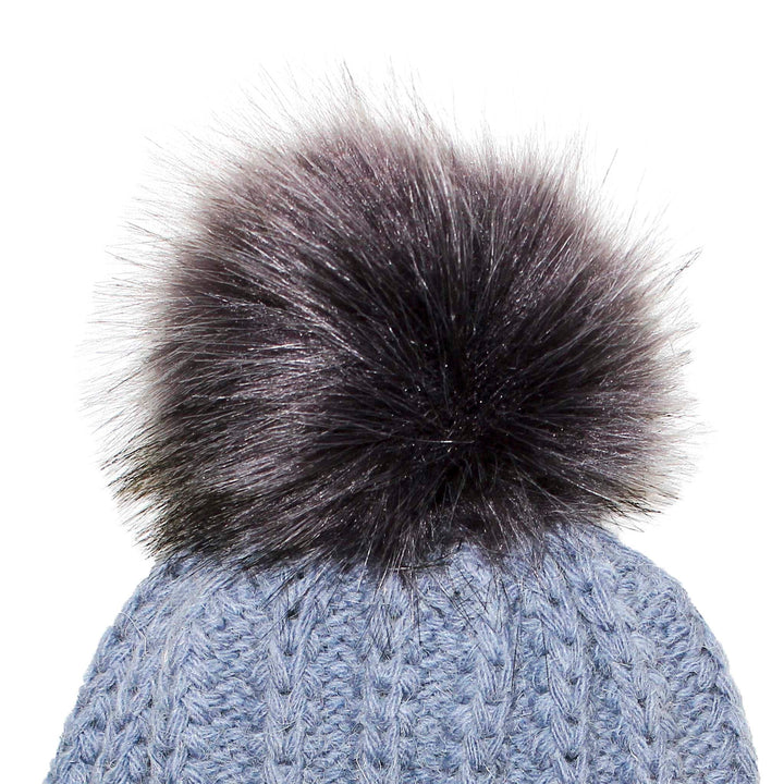 Fisherman Stitch Pom Pom Hat Stay Cozy & Stylish with Fisherman Stitch Pom Pom Hat