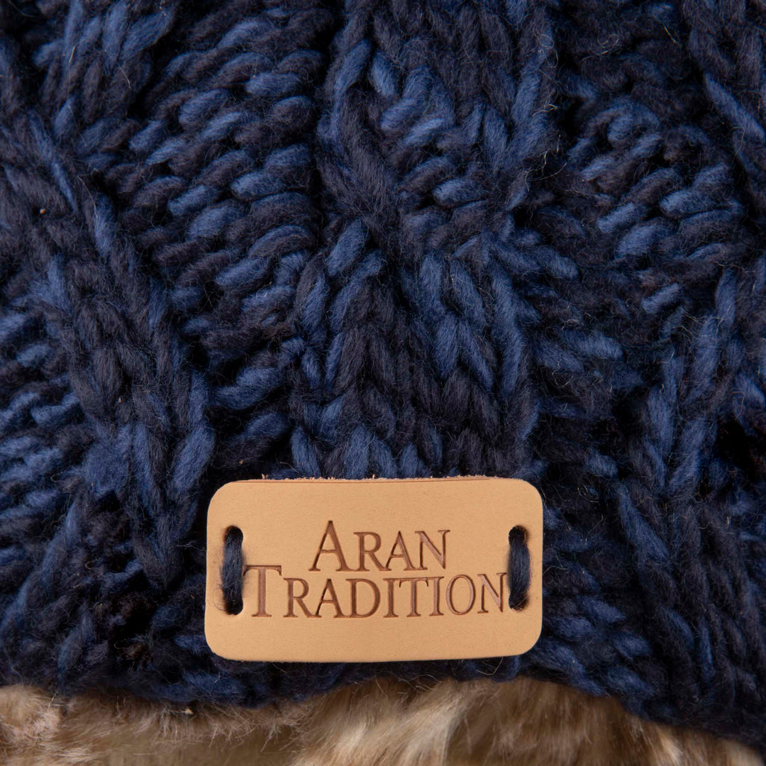 Aran Cable Trapper Hat Aran Cable Trapper Hat | Chunky Knit Design | Faux Fur Lined