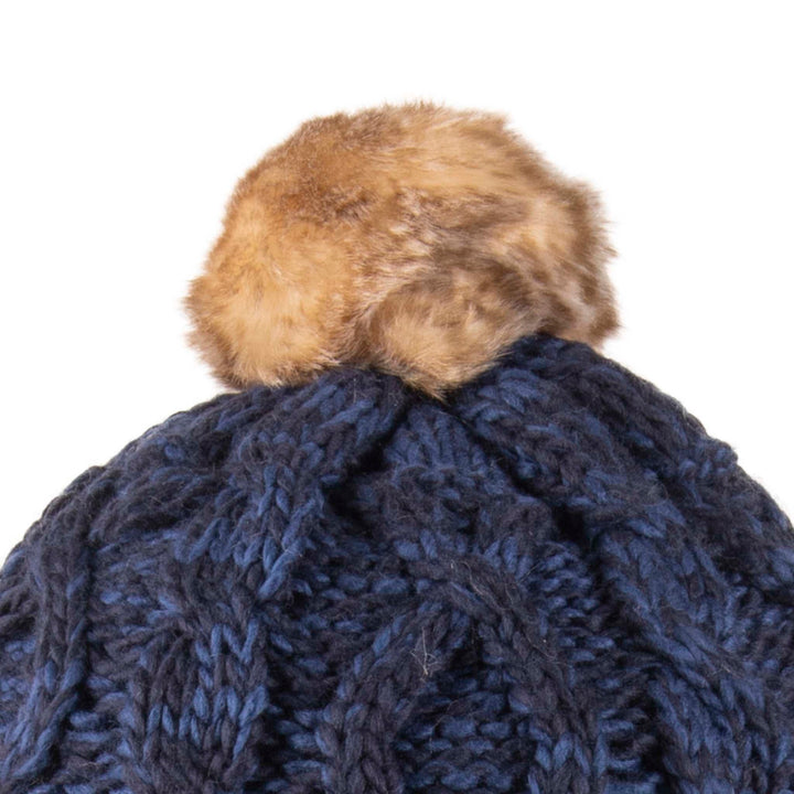 Aran Cable Trapper Hat Aran Cable Trapper Hat | Chunky Knit Design | Faux Fur Lined
