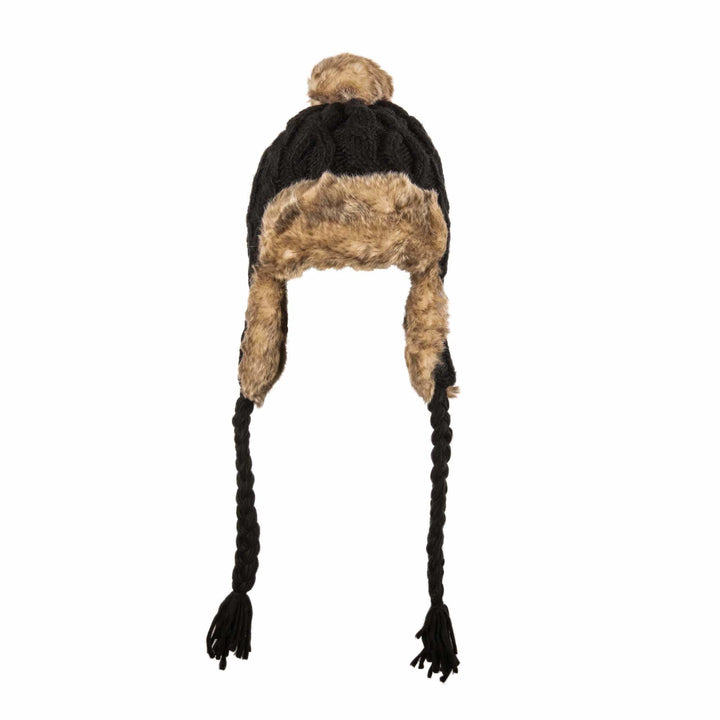 Aran Cable Trapper Hat Aran Cable Trapper Hat | Chunky Knit Design | Faux Fur Lined