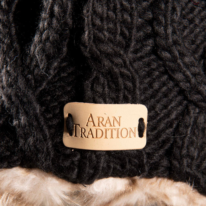 Aran Cable Trapper Hat Aran Cable Trapper Hat | Chunky Knit Design | Faux Fur Lined